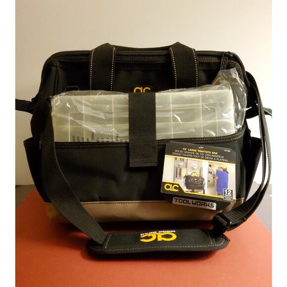 CLC 15" Traytote Tool Bag with Tray. (#1139) - Picture 3 of 4